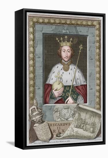 'King Richard II', 1735-George Vertue-Framed Stretched Canvas
