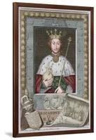 'King Richard II', 1735-George Vertue-Framed Giclee Print