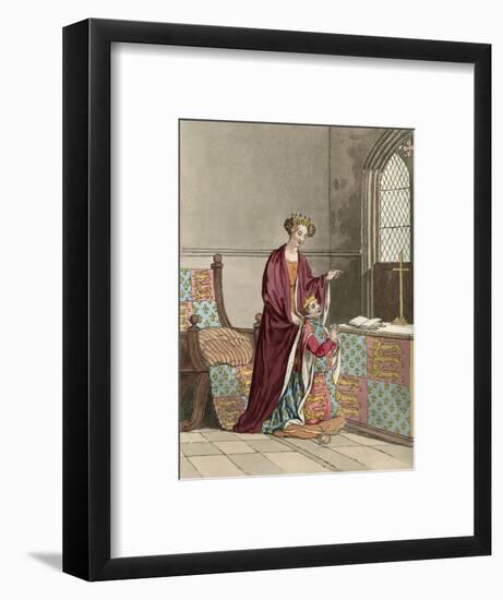 King Richard II and His Mother-Charles Hamilton Smith-Framed Art Print