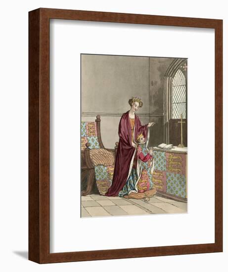 King Richard II and His Mother-Charles Hamilton Smith-Framed Art Print