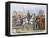 King Richard II meets the rebels at Smithfield, Peasants' Revolt, 1381 (1864)-James William Edmund Doyle-Framed Stretched Canvas