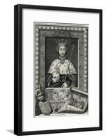 King Richard II-G Vertue-Framed Art Print