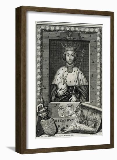 King Richard II-G Vertue-Framed Art Print