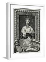 King Richard II-G Vertue-Framed Art Print