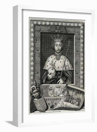 King Richard II-G Vertue-Framed Art Print