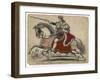 King Richard III of England Depicted at the Fatal Battle of Bosworth Field-null-Framed Art Print