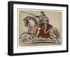 King Richard III of England Depicted at the Fatal Battle of Bosworth Field-null-Framed Art Print