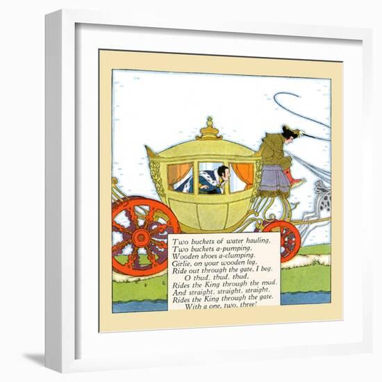 King Rides In The Mud-Maud & Miska Petersham-Framed Art Print