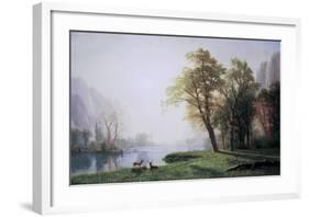 King River Canyon, California-Albert Bierstadt-Framed Art Print