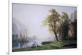 King River Canyon, California-Albert Bierstadt-Framed Art Print