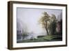 King River Canyon, California-Albert Bierstadt-Framed Art Print