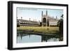 King's and Clare Colleges, Cambridge, Cambridgeshire, Early 20th Century-E Dennis-Framed Giclee Print