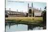 King's and Clare Colleges, Cambridge, Cambridgeshire, Early 20th Century-E Dennis-Stretched Canvas