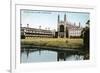 King's and Clare Colleges, Cambridge, Cambridgeshire, Early 20th Century-E Dennis-Framed Giclee Print