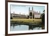 King's and Clare Colleges, Cambridge, Cambridgeshire, Early 20th Century-E Dennis-Framed Giclee Print