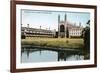 King's and Clare Colleges, Cambridge, Cambridgeshire, Early 20th Century-E Dennis-Framed Giclee Print