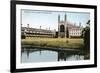 King's and Clare Colleges, Cambridge, Cambridgeshire, Early 20th Century-E Dennis-Framed Giclee Print