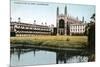 King's and Clare Colleges, Cambridge, Cambridgeshire, Early 20th Century-E Dennis-Mounted Giclee Print