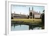 King's and Clare Colleges, Cambridge, Cambridgeshire, Early 20th Century-E Dennis-Framed Giclee Print