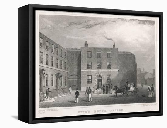 King's Bench Prison London Mainly for Debtors-Thomas H Shepherd-Framed Stretched Canvas