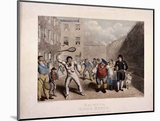 King's Bench Prison, Southwark, London, C1825-Theodore Lane-Mounted Giclee Print