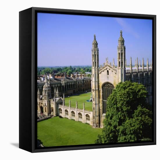 King's College Chapel, Cambridge, Cambridgeshire, England, UK-Roy Rainford-Framed Stretched Canvas