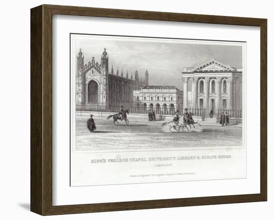 King's College Chapel, University Library and Senate House, Cambridge-null-Framed Giclee Print