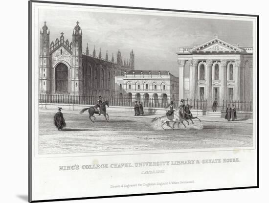 King's College Chapel, University Library and Senate House, Cambridge-null-Mounted Giclee Print