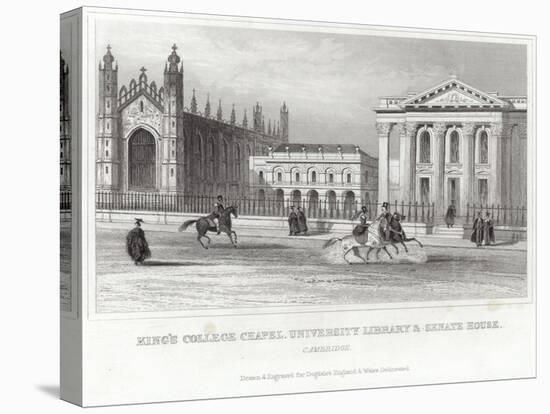 King's College Chapel, University Library and Senate House, Cambridge-null-Stretched Canvas