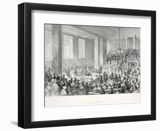 King's College, from 'London Interiors with their Costumes and Ceremonies'-Thomas Hosmer Shepherd-Framed Giclee Print