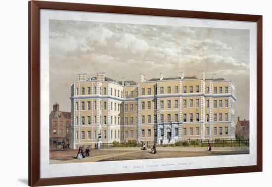 King's College Hospital, Carey Street, Westminster, London, C1840-null-Framed Giclee Print