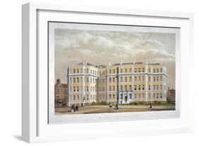 King's College Hospital, Carey Street, Westminster, London, C1840-null-Framed Giclee Print