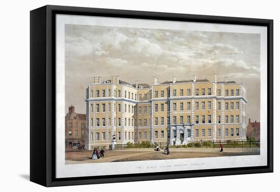 King's College Hospital, Carey Street, Westminster, London, C1840-null-Framed Stretched Canvas