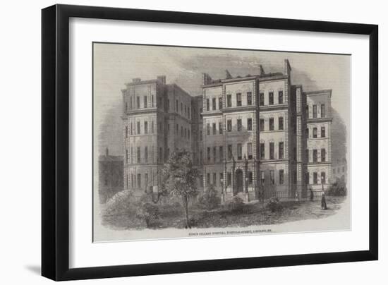 King's College Hospital, Portugal-Street, Lincoln's Inn-null-Framed Giclee Print