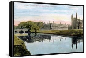King's College, King's College Chapel and Clare College, Cambridge, Early 20th Century-null-Framed Stretched Canvas
