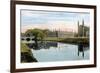 King's College, King's College Chapel and Clare College, Cambridge, Early 20th Century-null-Framed Giclee Print
