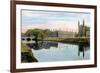 King's College, King's College Chapel and Clare College, Cambridge, Early 20th Century-null-Framed Giclee Print