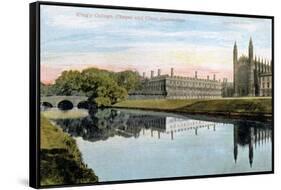 King's College, King's College Chapel and Clare College, Cambridge, Early 20th Century-null-Framed Stretched Canvas