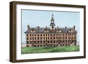 King's College (Now Columbia University), New York City, 1700s-null-Framed Giclee Print