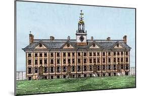 King's College (Now Columbia University), New York City, 1700s-null-Mounted Giclee Print