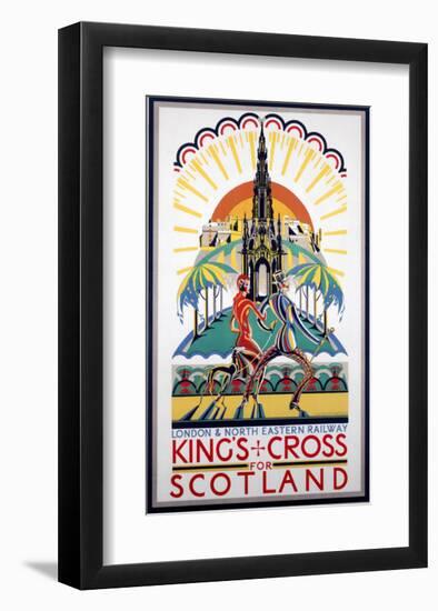 King's Cross for Scotland, LNER, c.1923-1947-null-Framed Art Print