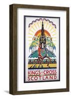 King's Cross for Scotland, LNER, c.1923-1947-null-Framed Art Print