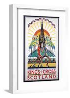 King's Cross for Scotland, LNER, c.1923-1947-null-Framed Art Print