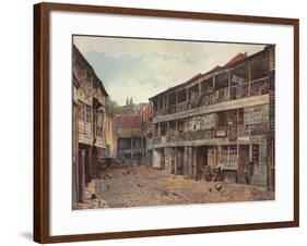 King's Head Inn and King's Head Inn Yard, Borough High Street, Southwark, London, 1879-John Crowther-Framed Giclee Print