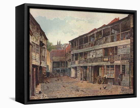 King's Head Inn and King's Head Inn Yard, Borough High Street, Southwark, London, 1879-John Crowther-Framed Stretched Canvas