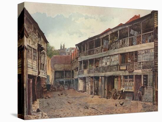 King's Head Inn and King's Head Inn Yard, Borough High Street, Southwark, London, 1879-John Crowther-Stretched Canvas