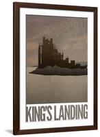 King's Landing Retro Travel-null-Framed Art Print