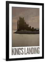 King's Landing Retro Travel-null-Framed Art Print