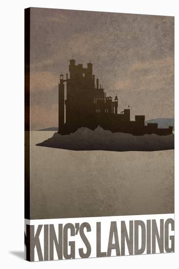 King's Landing Retro Travel-null-Stretched Canvas