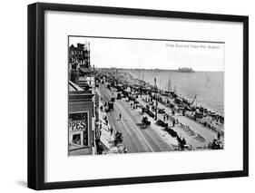 King's Road and the Palace Pier, Brighton, Sussex, Early 20th Century-null-Framed Giclee Print